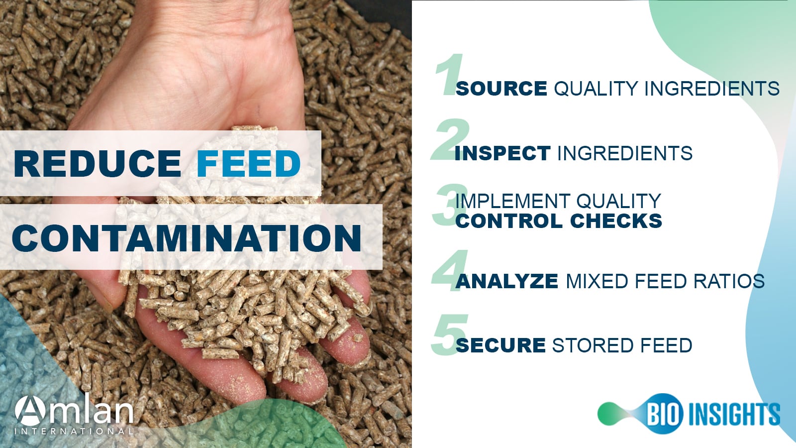 5 tips to reduce feed contamination text graphic.