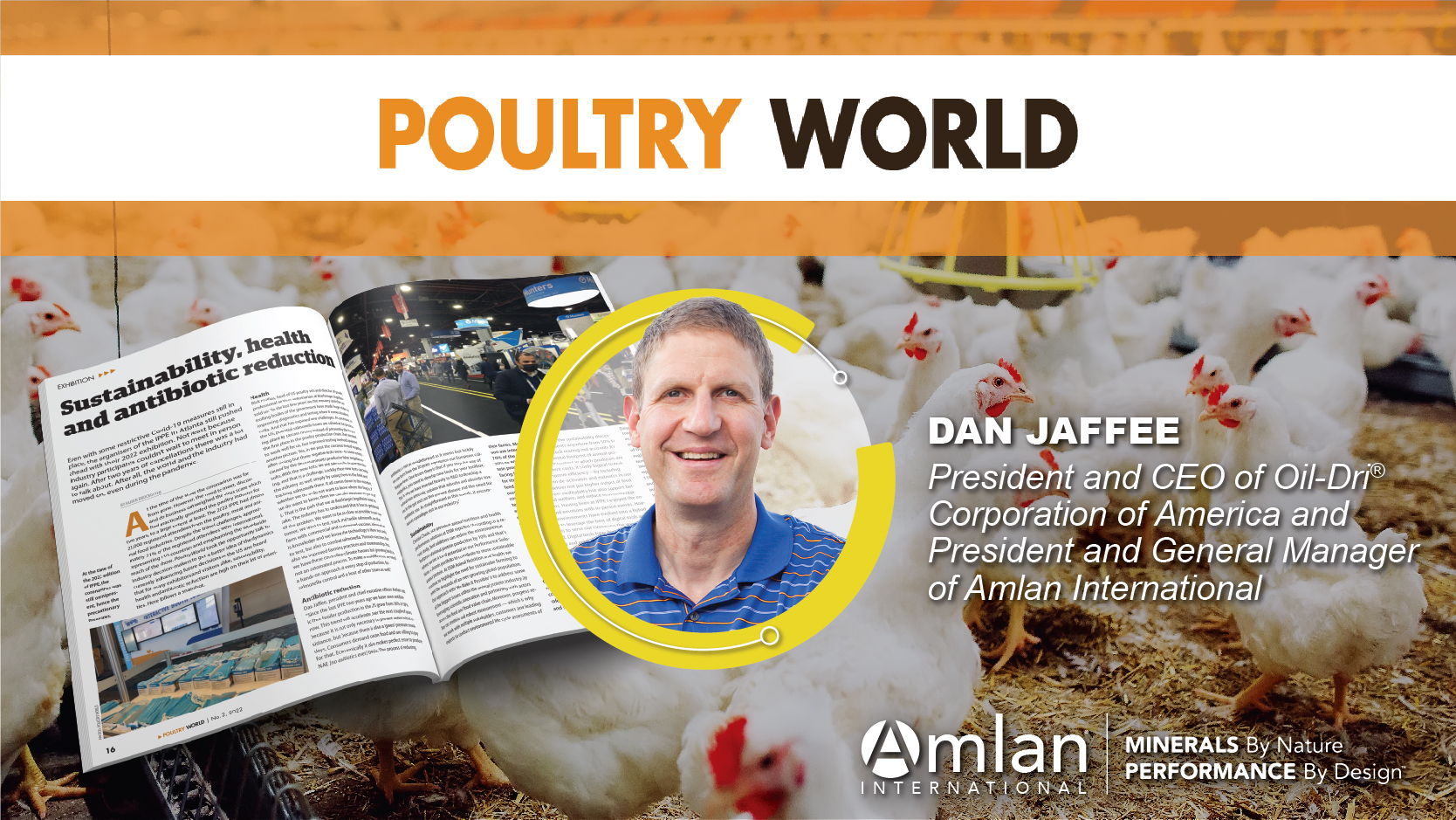 Poultry World magazine with Dan Jaffee text graphic.