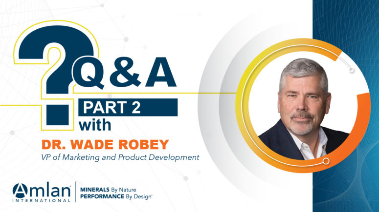 Q&A with Wade Robey with Amlan logo text graphic.